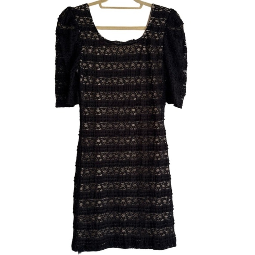 Liberty Love Large Womens Lace Dress Black/Tan‎